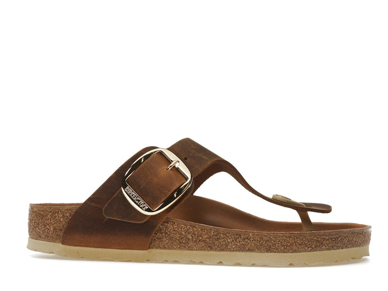 Birkenstock Gizeh Big Buckle Oiled Nubuck Cognac (Women's)