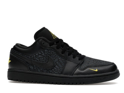 Jordan 1 Low Black Elephant Print
