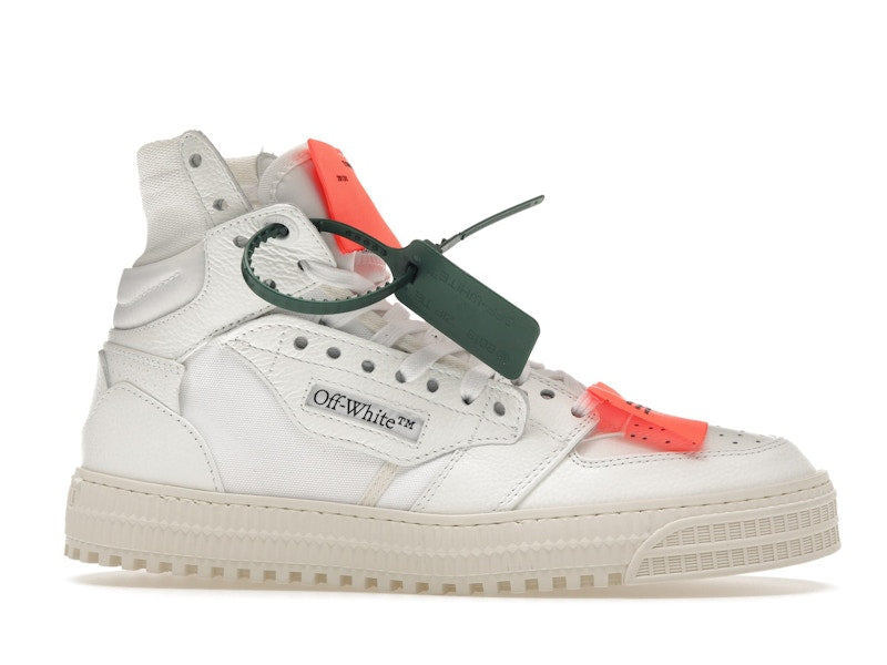 OFF-WHITE Off Court 3.0 Leather White White Orange (Bold Medial Logo)