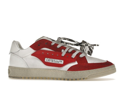 OFF-WHITE Vulcanized 5.0 Low Top White Red