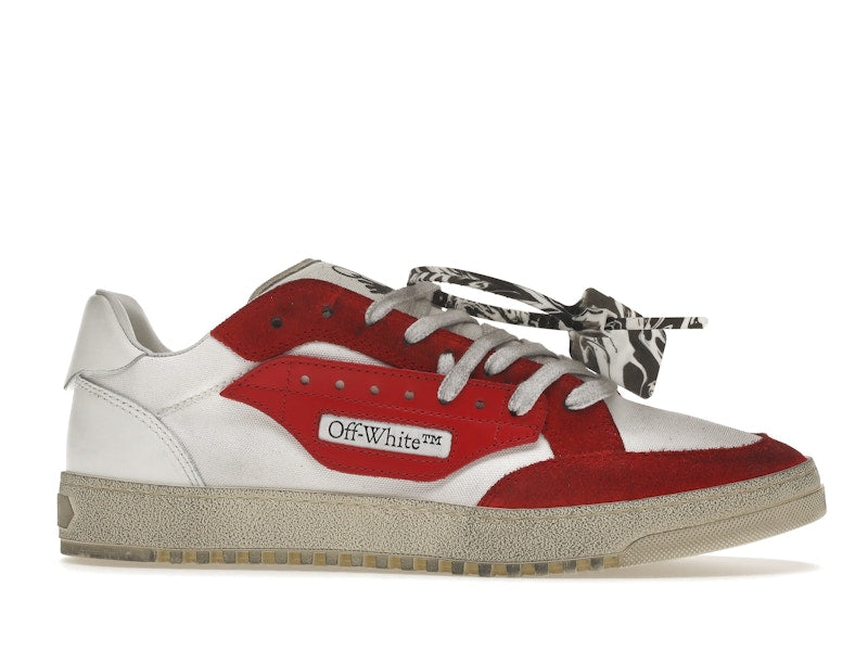OFF-WHITE Vulcanized 5.0 Low Top White Red