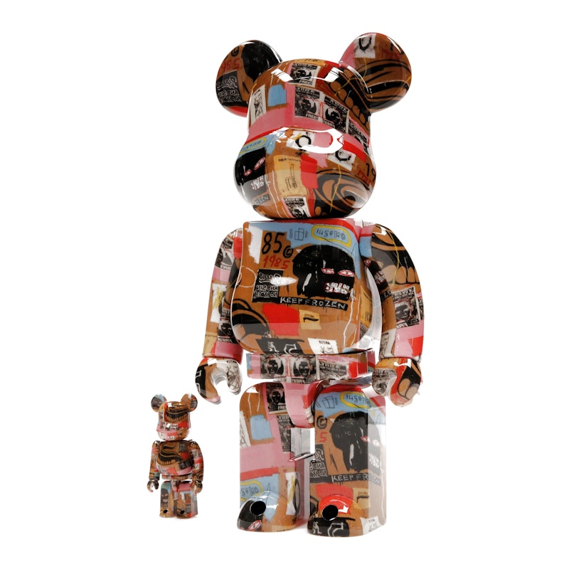 Bearbrick Andy Warhol x JEAN-MICHEL BASQUIAT #2 100% & 400% Set