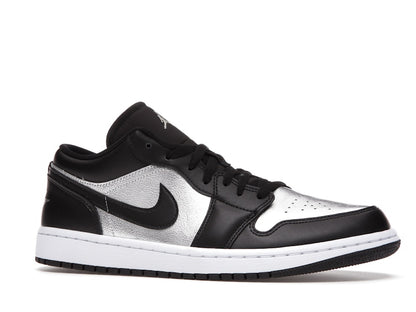 Jordan 1 Low SE Black Metallic Silver (Women's)