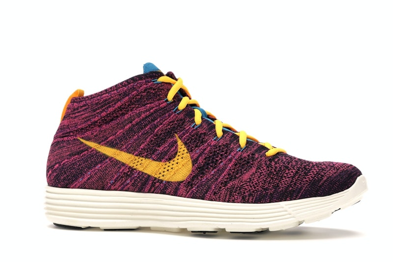 Nike Lunar Flyknit Chukka Grand Purple Laser Orange