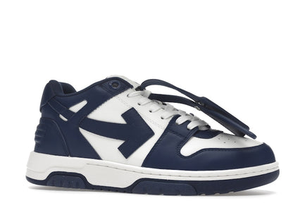OFF-WHITE Out Of Office "OOO" Low Tops Dark Blue White