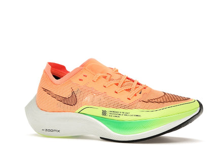 Nike ZoomX Vaporfly Next% 2 Peach Cream Green Shock (Women's)