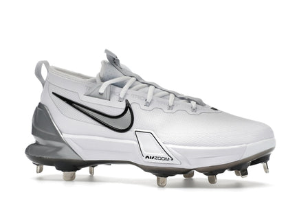 Nike Force Zoom Trout 9 Elite White Black Pure Platinum Metallic Silver