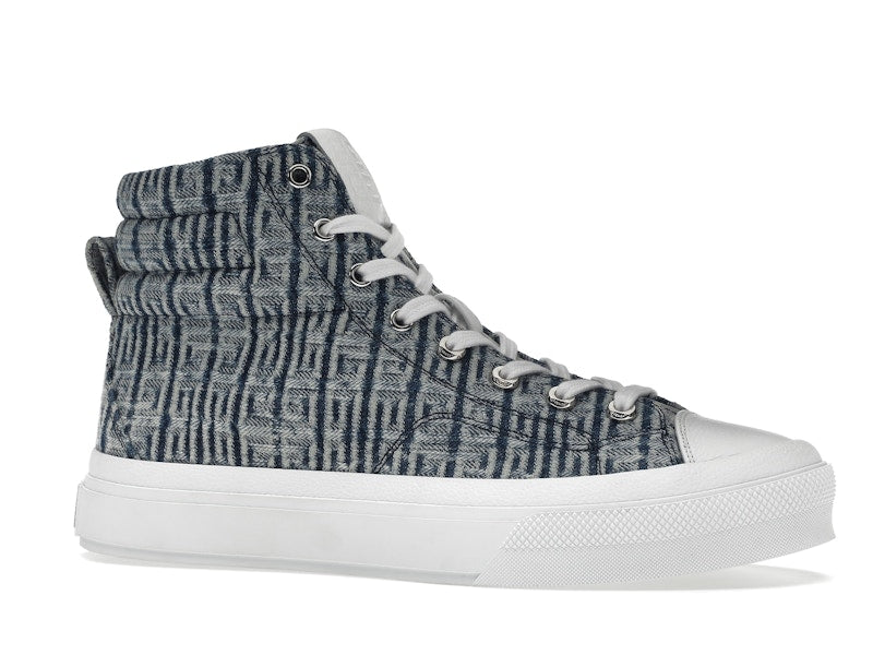 Givenchy City High Top In 4G Denim Blue White