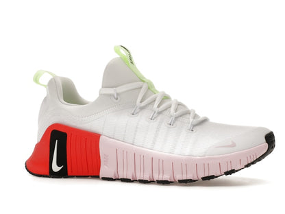 Nike Free Metcon 6 White Barely Volt Bright Crimson Pink Foam (Women's)