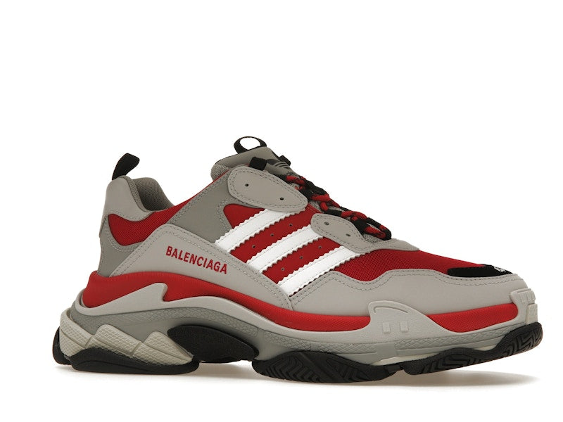 Balenciaga x adidas Triple S Red Grey Black