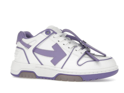 OFF-WHITE Out Of Office OOO Low Tops Outlined White Lilac Purple (Women's)