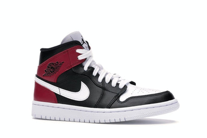 Jordan 1 Mid Black Noble Red (Women's)