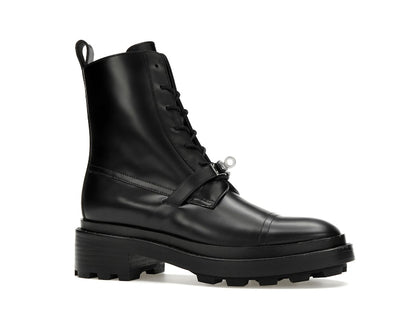 Hermes Funk Ankle Boot Noir Calfskin Leather
