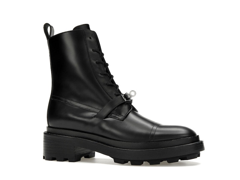 Hermes Funk Ankle Boot Noir Calfskin Leather