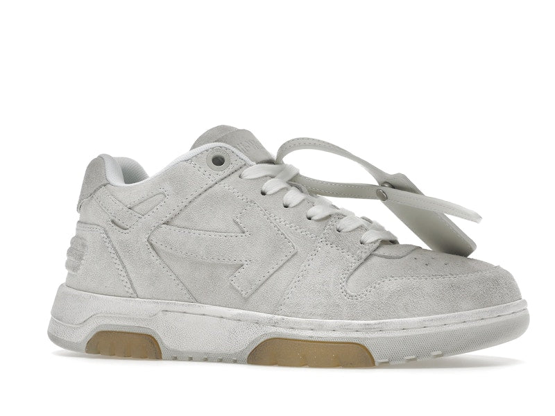 OFF-WHITE Out Of Office OOO Low Tops Vintage Suede Destressed White