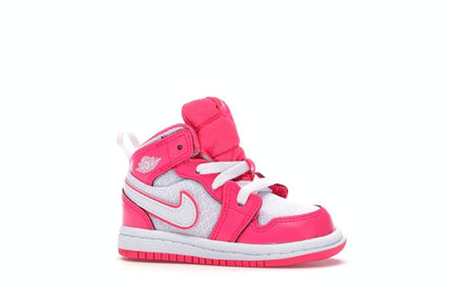 Jordan 1 Mid Hyper Pink White (TD)