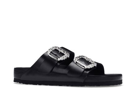 Birkenstock Arizona Manolo Blahnik Black