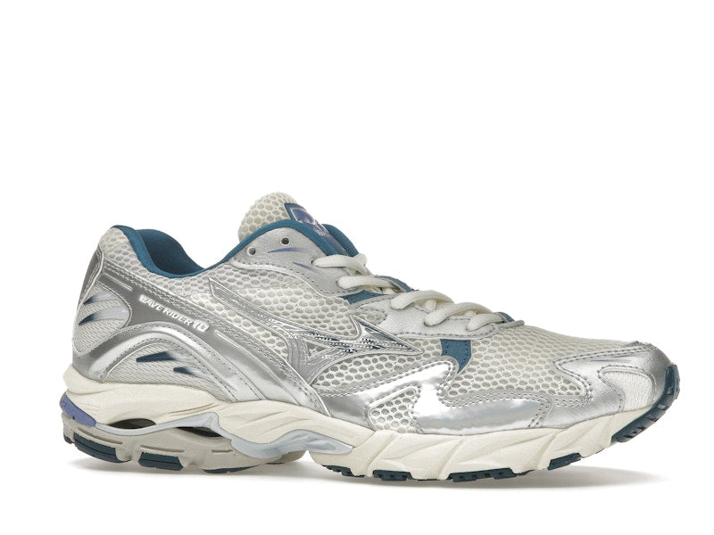 Mizuno Wave Rider 10 White Silver Blue