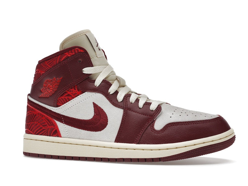 Jordan 1 Mid SE Tiki Leaf Team Red (Women's)