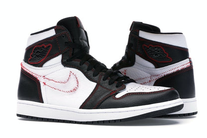 Jordan 1 Retro High Defiant White Black Gym Red