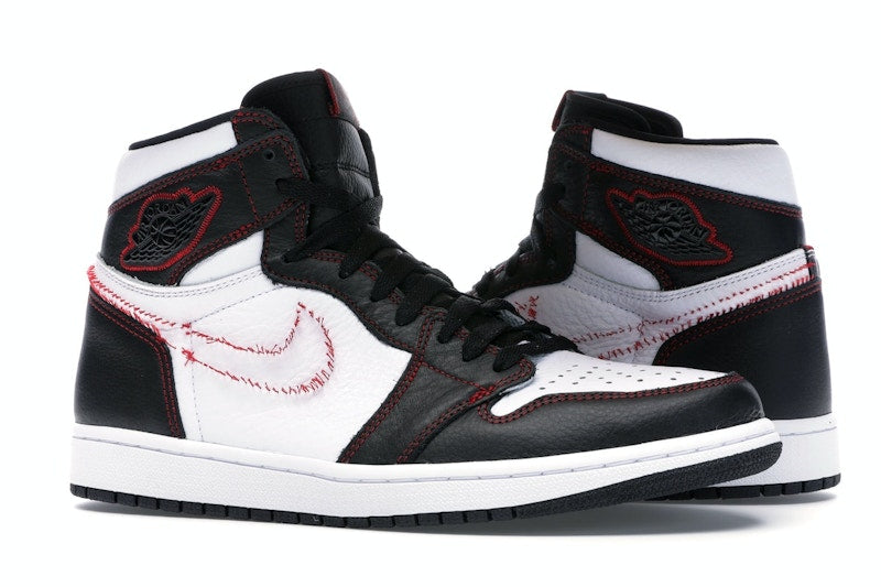 Jordan 1 Retro High Defiant White Black Gym Red