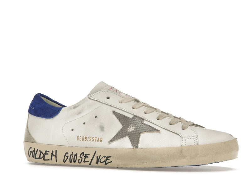 Golden Goose Super-Star White Snake Blue