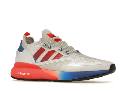 adidas ZX 2K Boost White Solar Red Blue