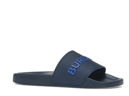 Burberry Embossed Logo Slide Blue