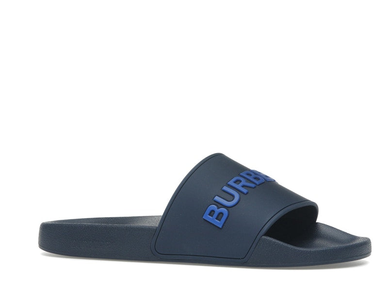 Burberry Embossed Logo Slide Blue