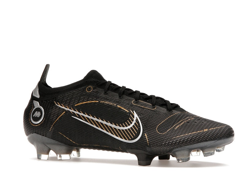 Nike Mercurial Vapor 14 Elite FG Black Metallic Silver Cave Stone Metallic Gold