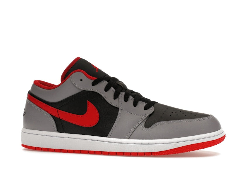 Jordan 1 Low Black Light Smoke Grey Gym Red