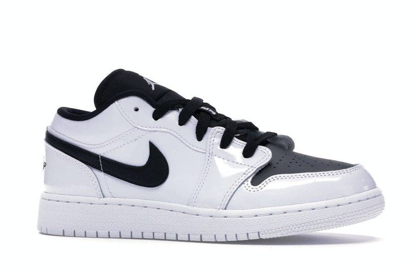 Jordan 1 Low White Black Patent (GS)