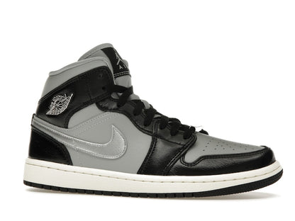Jordan 1 Mid SE Black Metallic Silver (Women's)