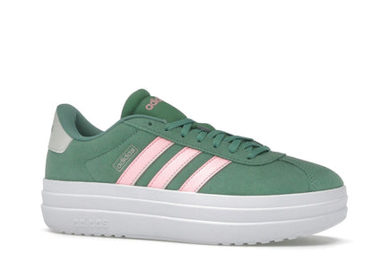 adidas VL Court Bold Preloved Green Pink Spark Ivory (Women's)