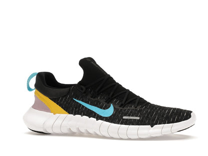 Nike Free Run 5.0 Dark Smoke Grey Vivid Sulfur Chlorine Blue