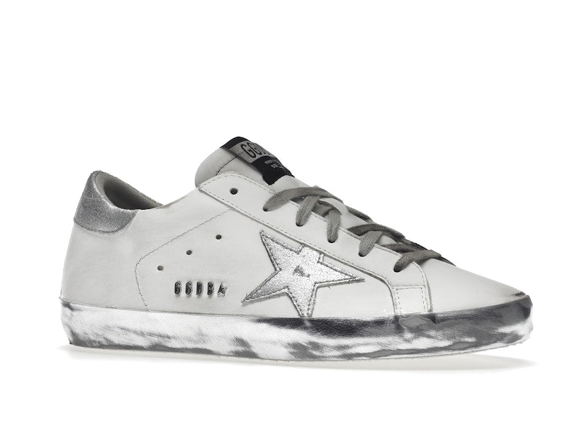 Golden Goose Super-Star White Silver Sparkle (Women's)