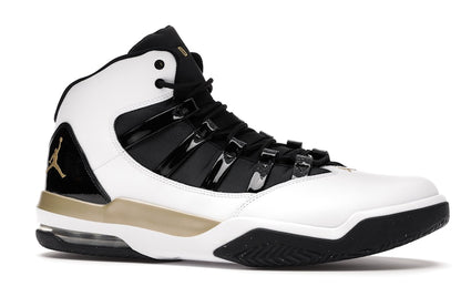 Jordan Max Aura White Metallic Gold Black