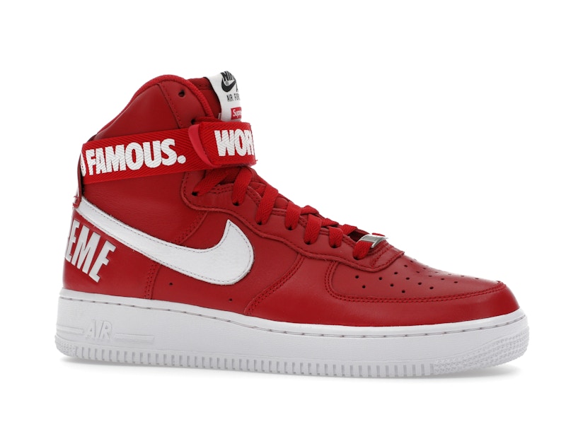 Nike Air Force 1 High Supreme World Famous Red