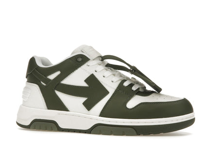 OFF-WHITE Out Of Office OOO Low Tops White Khaki