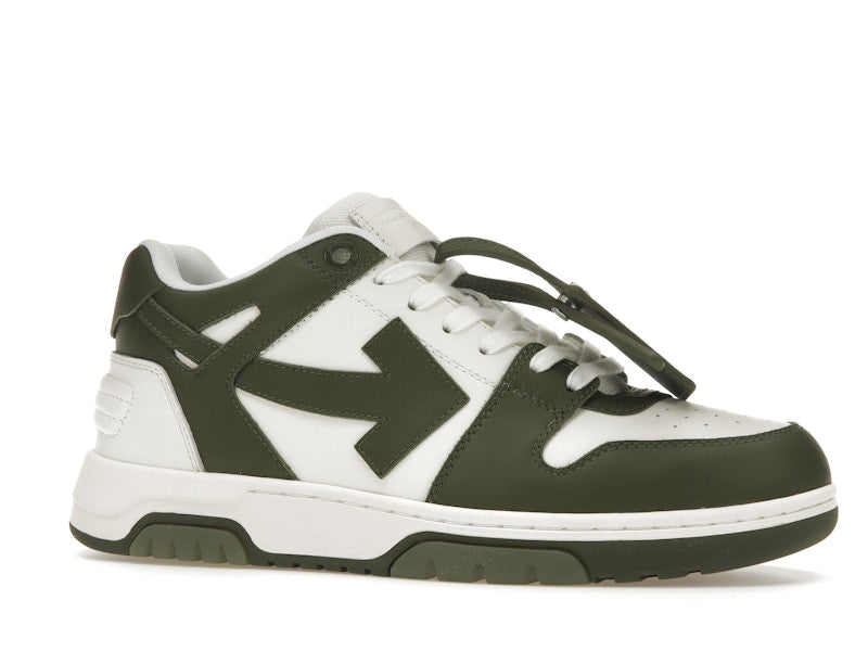 OFF-WHITE Out Of Office OOO Low Tops White Khaki