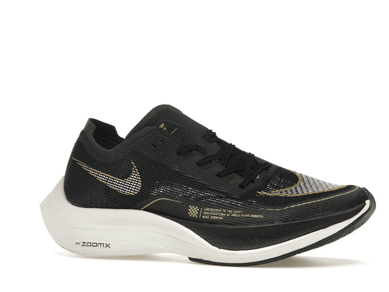 Nike ZoomX Vaporfly Next% 2 Black Metallic Gold Coin (Women's)