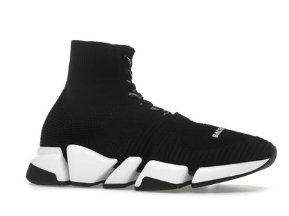 Balenciaga Speed 2.0 Lace Up Black White