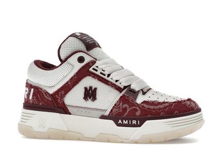 AMIRI MA-1 Bandana Denim Burgundy
