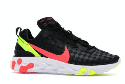 Nike React Element 55 Black Crimson Volt