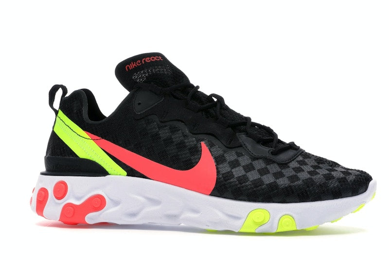 Nike React Element 55 Black Crimson Volt