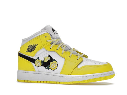 Jordan 1 Mid Dynamic Yellow Floral (GS)