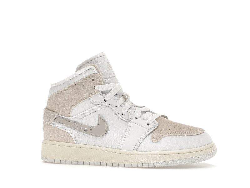 Jordan 1 Mid SE Craft Inside Out Tech Grey (GS)