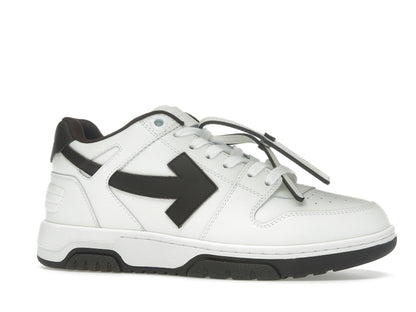 OFF-WHITE Out Of Office OOO Low Tops White Brown