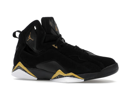 Jordan True Flight Black White Metallic Gold