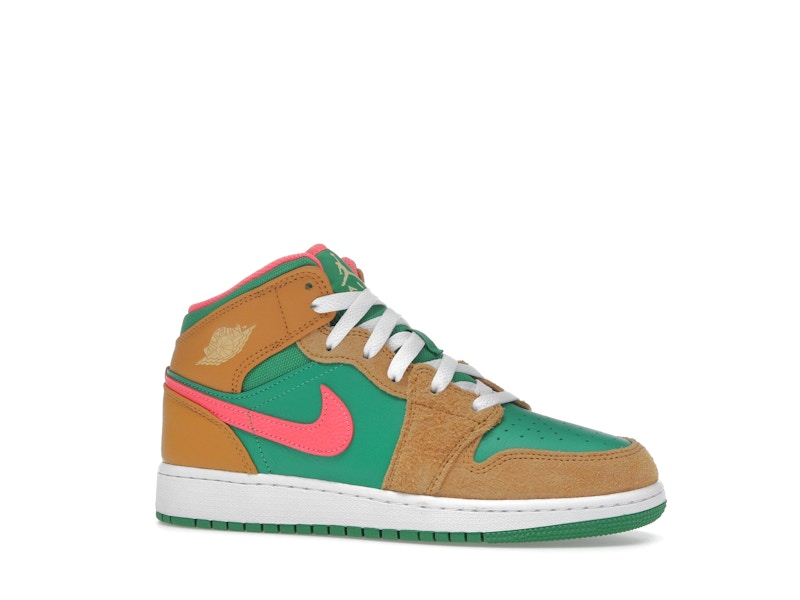 Jordan 1 Mid SE Chutney Lucky Green (GS)